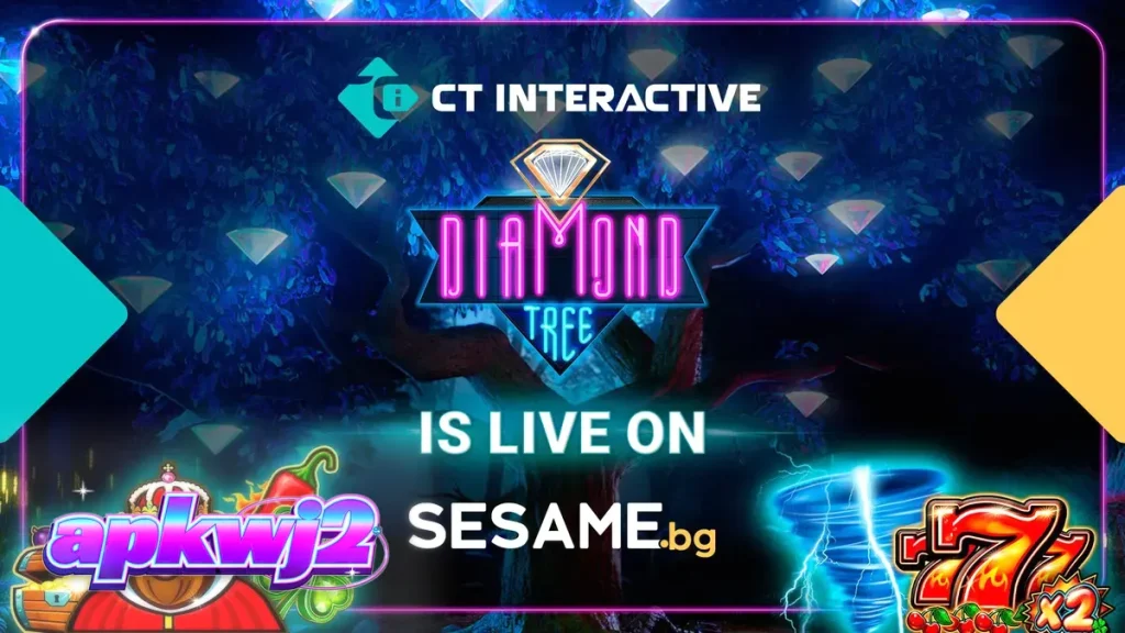 Tampilan antarmuka permainan slot Diamond Tree Jackpot